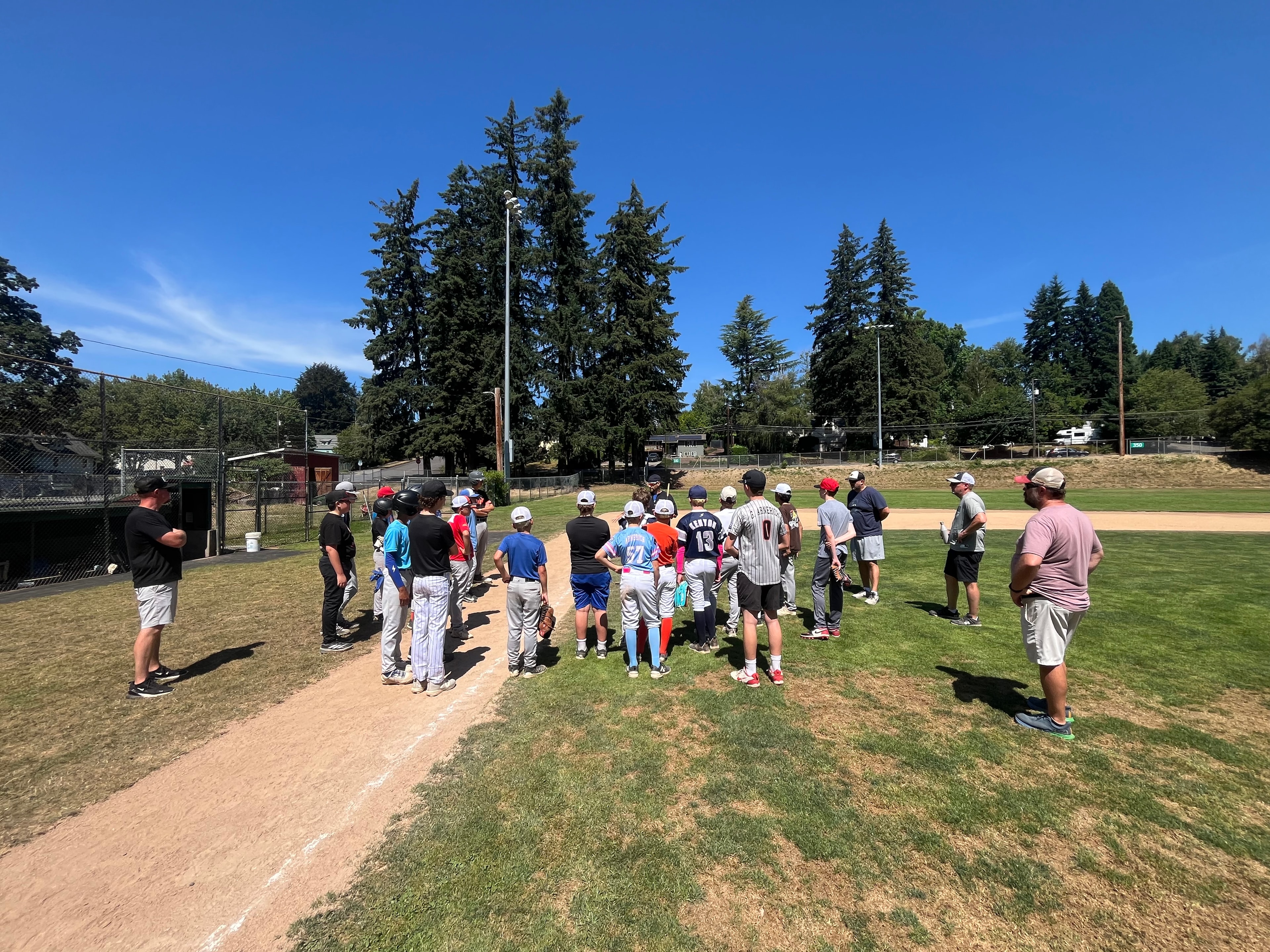 Camas Washougal Babe Ruth Baseball action photo
